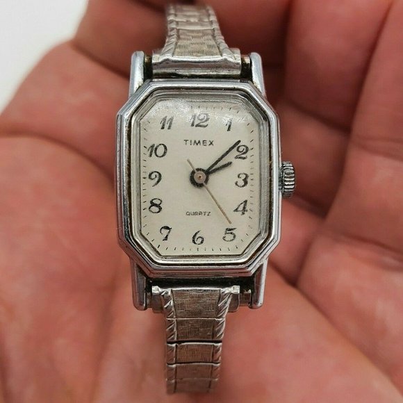 Timex Accessories - Vintage Timex T Cell Silvertone Ladies Watch, Rect